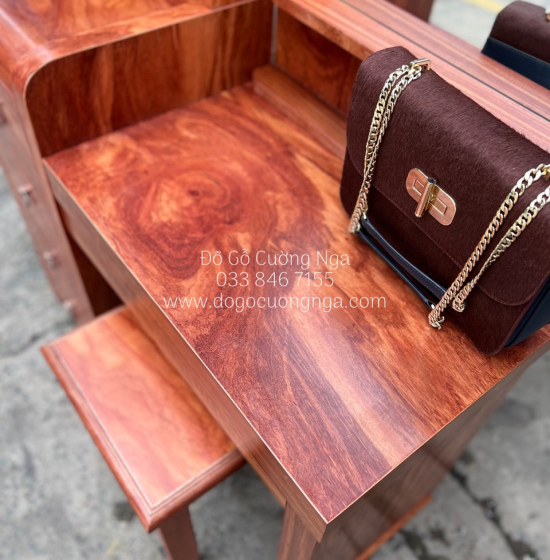 Bàn Phấn Trang Điểm Gỗ Cẩm Cao Cấp TĐ 016