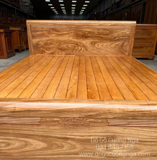 Giường Ngủ Gỗ Hương Xám Hiện Đại Đẹp Giá Rẻ 