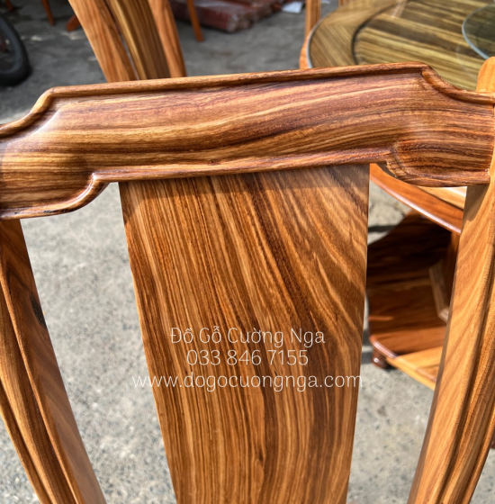 Bộ bàn ăn 6 ghế gỗ Hương Xám cao cấp - BG 021