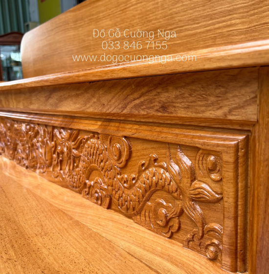 Bàn Thờ Gia Tiên Gỗ Gõ Đỏ 2 Tầng 1m27  Đẹp Giá Rẻ 