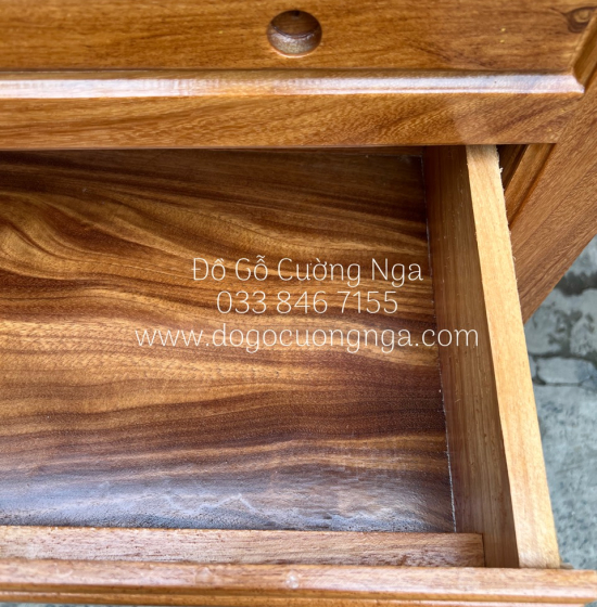 Bàn Thờ Gia Tiên Gỗ Gõ Đỏ 2 Tầng 1m27  Đẹp Giá Rẻ 