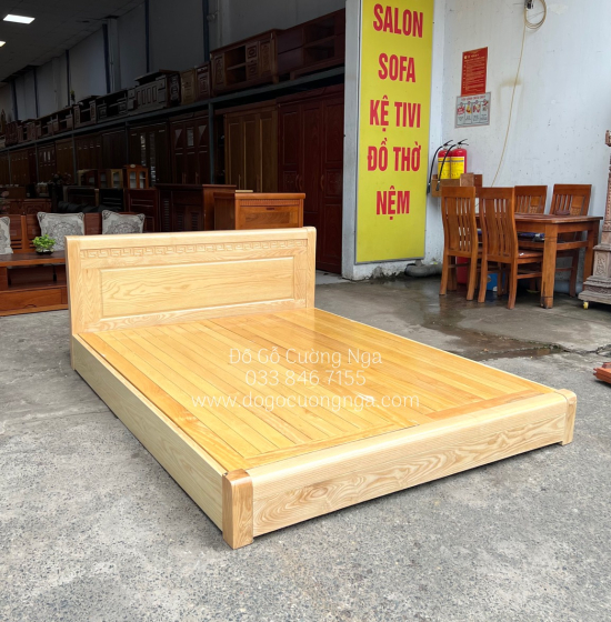 Giường gỗ sồi nga kiểu nhật - vạt phản 