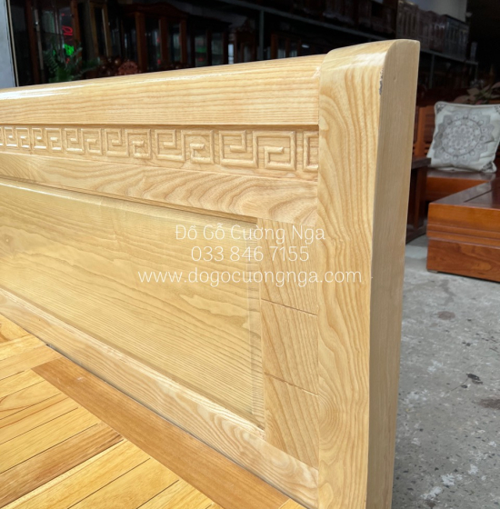 Giường gỗ sồi nga kiểu nhật - vạt phản 
