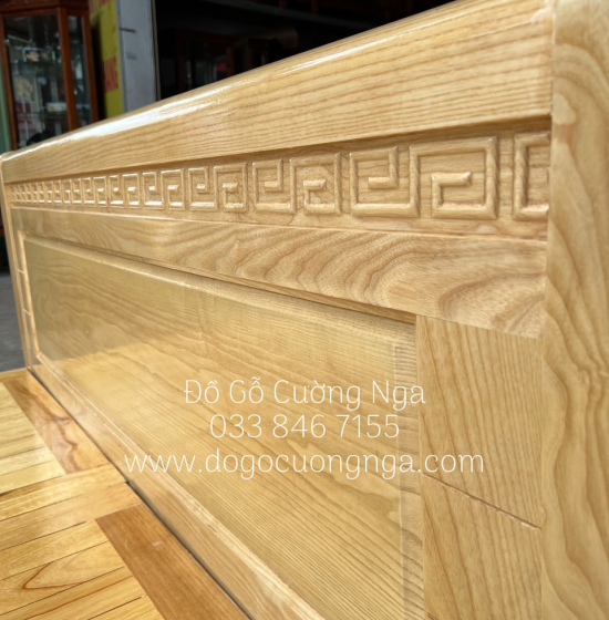 Giường gỗ sồi nga kiểu nhật - vạt phản 