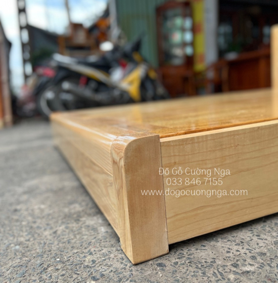 Giường gỗ sồi nga kiểu nhật - vạt phản 