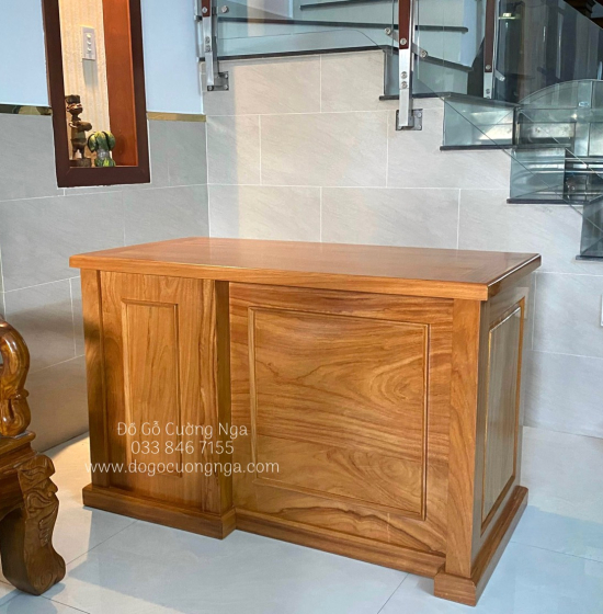Bàn Làm Việc Gỗ Gõ Đỏ Cao Câp 1m2 - BLV 05