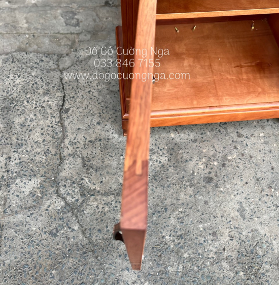 Tủ rượu vuông gỗ xoan đào TG 06