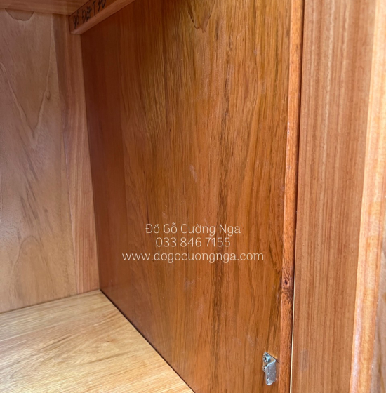 Tủ quần áo gỗ gõ đỏ 3 cánh cao cấp - mẫu hoa vòm 