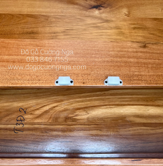 Tủ quần áo gỗ gõ đỏ 3 cánh cao cấp - mẫu hoa vòm 