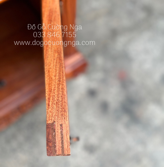 Tủ rượu gỗ Hương Đá đẹp giá rẻ - vuông 80cm 