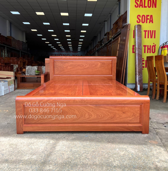 Giường gỗ hương đá hiện đại phản liền - mẫu bắt chỉ 