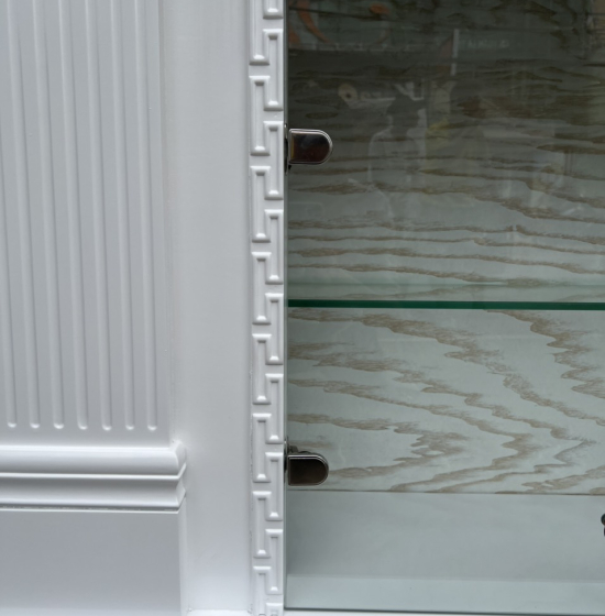 Lò sưởi trang trí gỗ xoan đào - kết hợp tủ rượu TG 01