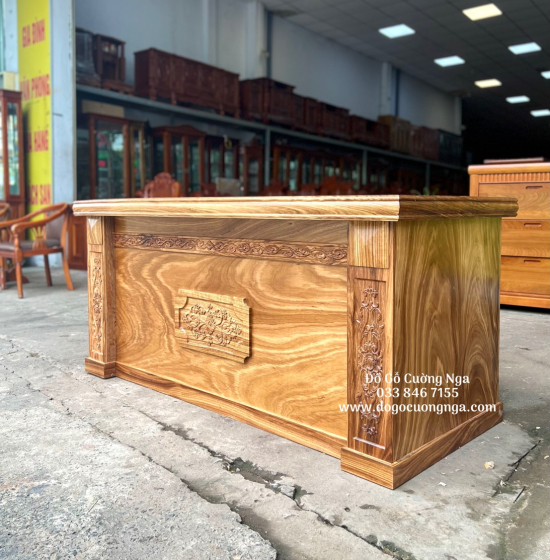Bàn Làm Việc Giám Đốc Gỗ Hương Xám 1m6 Cao Cấp 