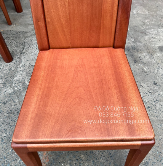Bộ bàn ăn gỗ Xoan Đào 6 ghế mặt đá cao cấp BG 048