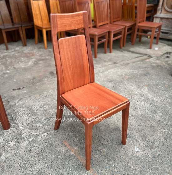 Bộ bàn ăn gỗ Xoan Đào 6 ghế mặt đá cao cấp BG 048