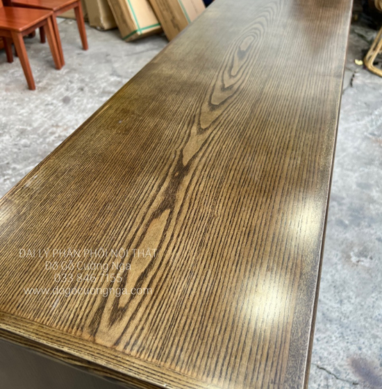 Tủ Giày Dép 4 Cánh Gỗ Sồi Nga Lau Màu Óc Chó TD 017