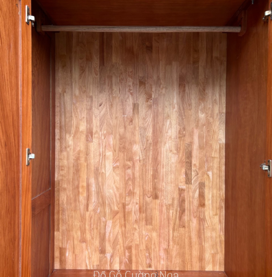 Tủ áo gỗ hương đá 3 cánh - 1m6 mẫu đơn giản