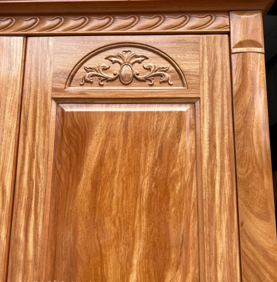 Tủ Áo Gỗ Đinh Hương 1m6 Hoa Vòm Hiện Đại