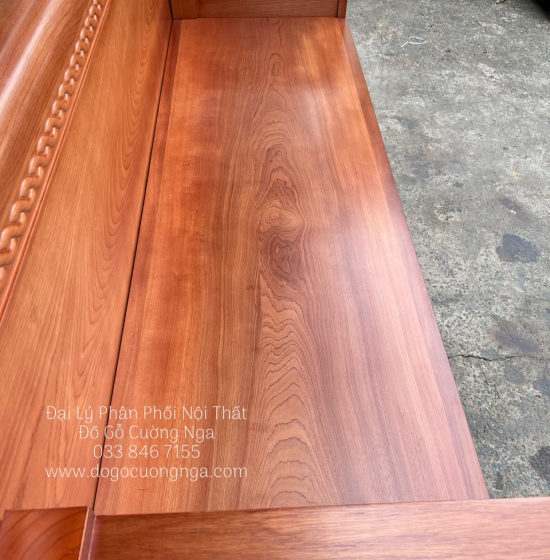 Ghế Giường Gỗ Xoan Đào 2 Ngăn Kéo 1m6x2m Hiện Đại 