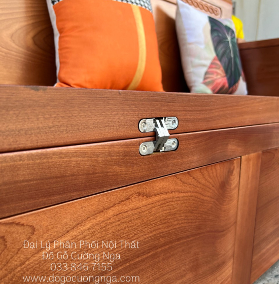 Ghế Giường Gỗ Xoan Đào 2 Ngăn Kéo 1m6x2m Hiện Đại 