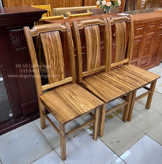 Bộ Bàn Ăn Gỗ Hương Xám 6 Ghế Đẹp Hiện Đại 