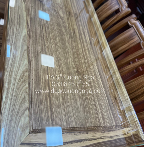 Bộ Bàn Ăn Gỗ Hương Xám 6 Ghế Đẹp Hiện Đại 