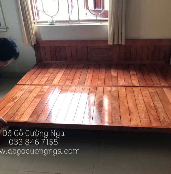 Giường gấp gỗ sồi - ghế mở thành giường hiện đại 