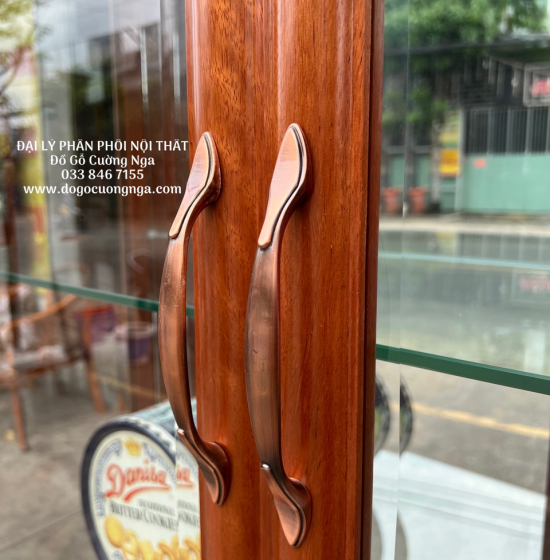Tủ Rượu Gỗ Xoan Đào Cao Cấp 1m27 TG 14.2