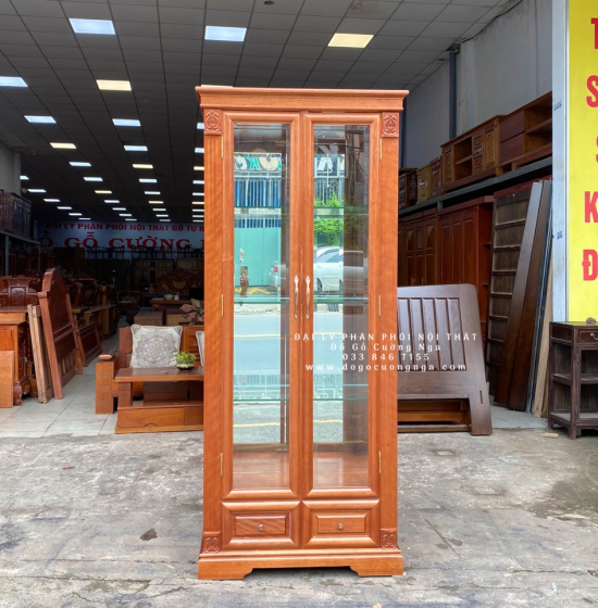 Tủ Rượu Gỗ Xoan Đào 87cmCao Cấp TG 14.9