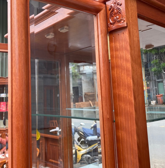 Tủ Rượu Gỗ Xoan Đào 87cmCao Cấp TG 14.9