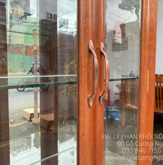 Tủ Rượu Trang Trí Gỗ Xoan Đào Hiện Đại TG 14.11