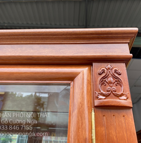 Tủ Rượu Gỗ Xoan Đào 87cmCao Cấp TG 14.9