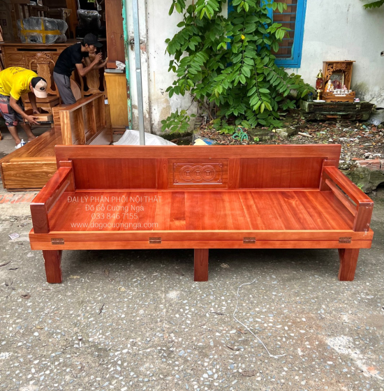 Giường gấp gỗ - ghế giường gỗ xoan đào 1m2x1m9 