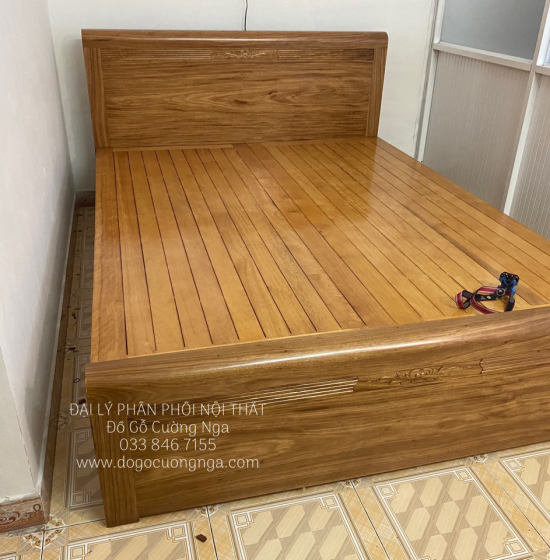 Giường Ngủ Gỗ Hương Xám Hiện Đại Đẹp Giá Rẻ 