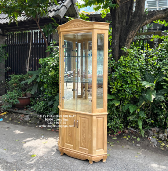 Tủ Rượu Gỗ Sồi Nga Góc 60cm TG 14.5