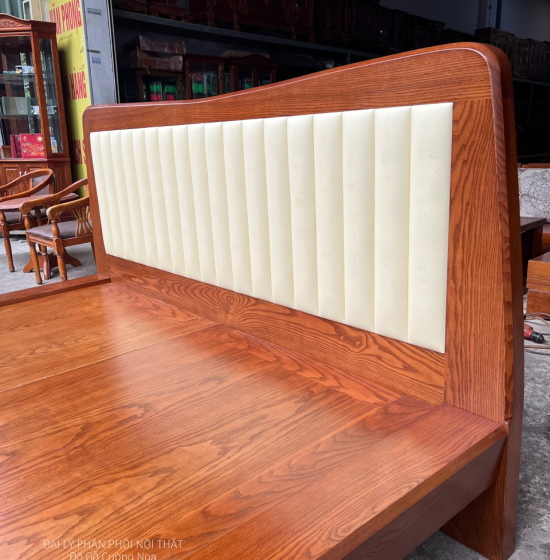 Giường Ngủ Gỗ Sồi Nga Kiểu Nhật Chân Quỳ Đẹp Hiện Đại 