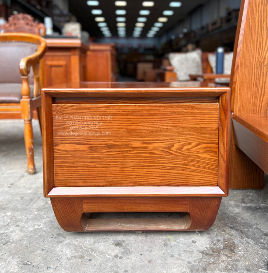 Tủ Đầu Giường Gỗ Sồi Nga Kiểu Nhật Hiện Đại 