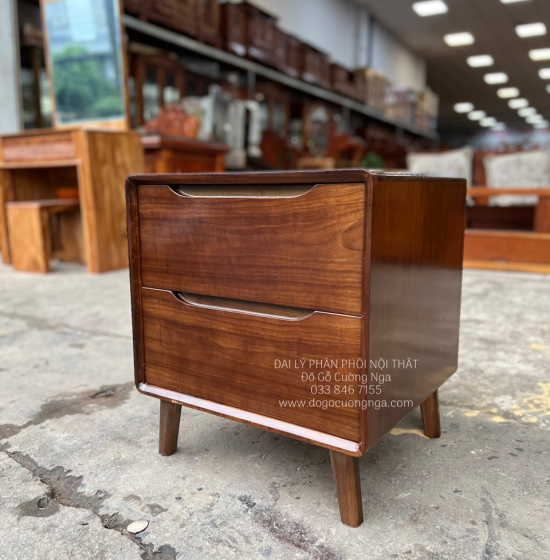 Tủ Đầu Giường Gỗ Mun Đẹp Hiện Đại 