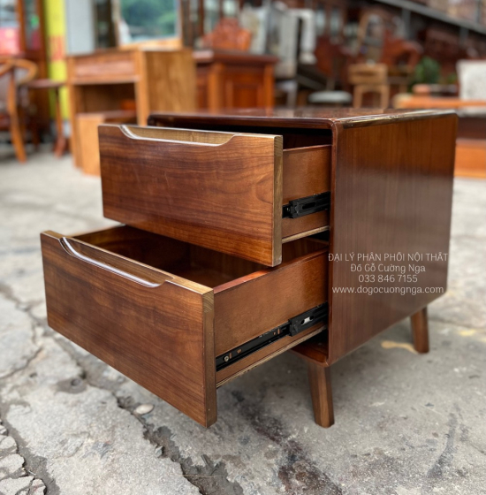 Tủ Đầu Giường Gỗ Mun Đẹp Hiện Đại 