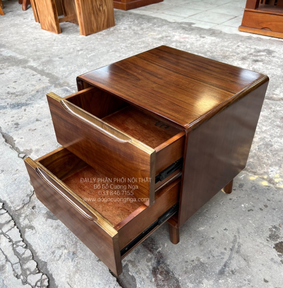 Tủ Đầu Giường Gỗ Mun Đẹp Hiện Đại 