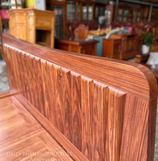 Giường Ngủ Kiểu Nhật Chân Quỳ Gỗ Cẩm Cao Cấp 