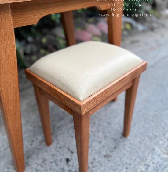 Bàn Trang Điểm Gỗ Gõ Đỏ 80cm Kiểu Hàn Quốc TĐ 18.6