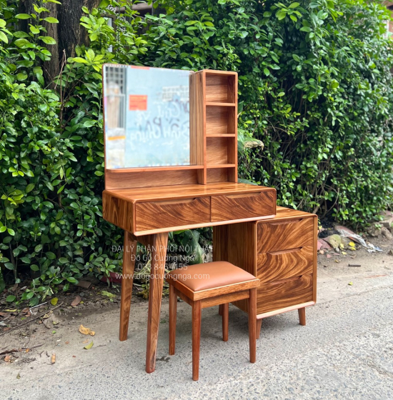 Bàn Phấn Trang Điểm Gỗ Hương Xám TĐ 18.15