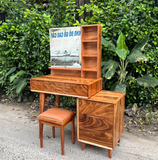 Bàn Phấn Trang Điểm Gỗ Hương Xám TĐ 18.15