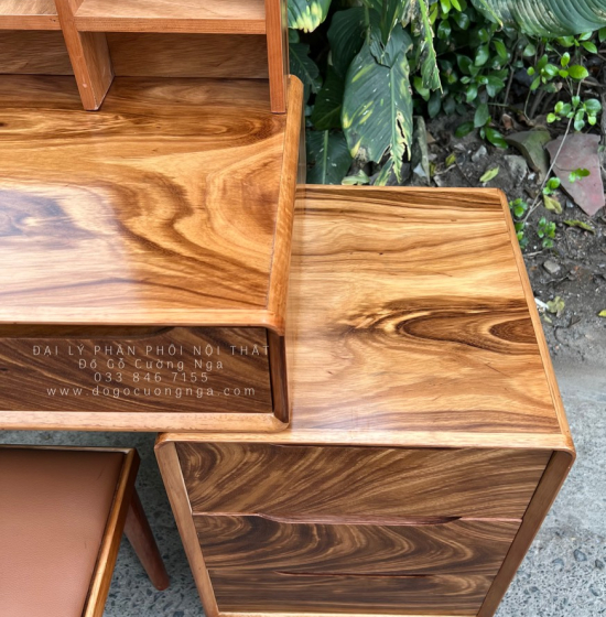 Bàn Phấn Trang Điểm Gỗ Hương Xám TĐ 18.15