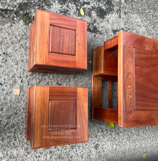 Sofa Góc L Gỗ Xoan Đào Cao Cấp 2m4x2m - Lưng Liền 