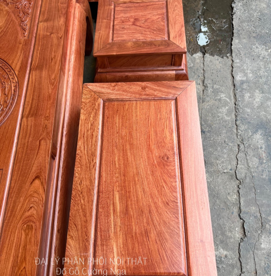 Salon Gỗ Hương Đá  Tần Thủy Hoàng Tay 12 Cao cấp 