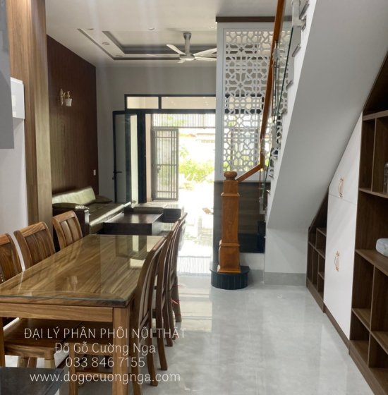 Bộ bàn ăn gỗ Hương Xám 1m6 - 6 ghế hiện đại BG 020