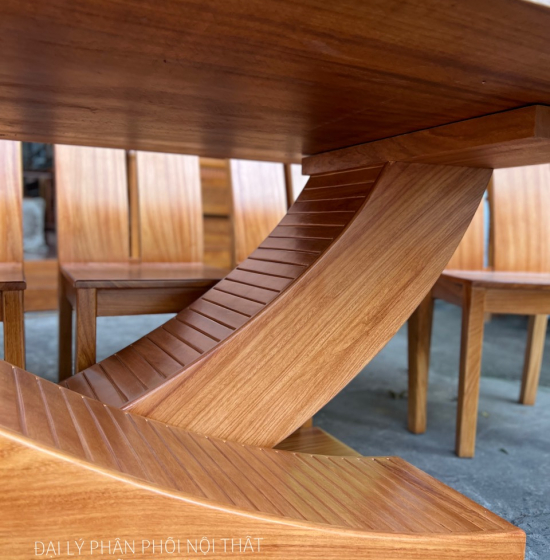 Bàn Ăn Gỗ Gõ Đỏ 8 Ghế Cao Cấp BG 11-18