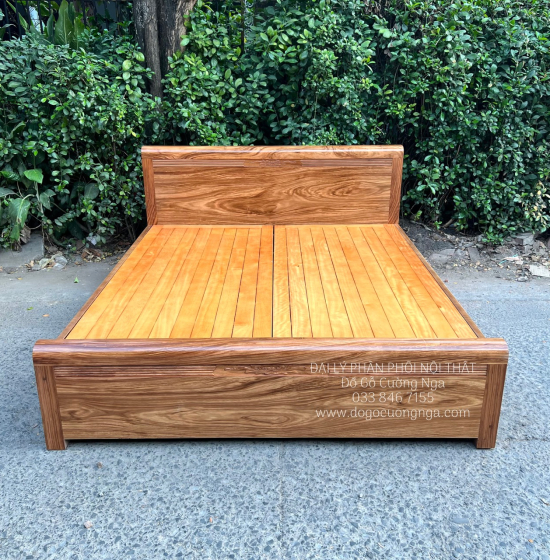 Giường Ngủ Gỗ Hương Xám Hiện Đại Đẹp Giá Rẻ 